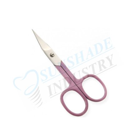  Professional Red Curved Nail Scissors – Stainless Steel Manicure Scissors 